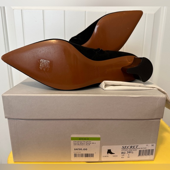 Robert Clergerie “secret” Black Suede Ankle Boots - Picture 4 of 12
